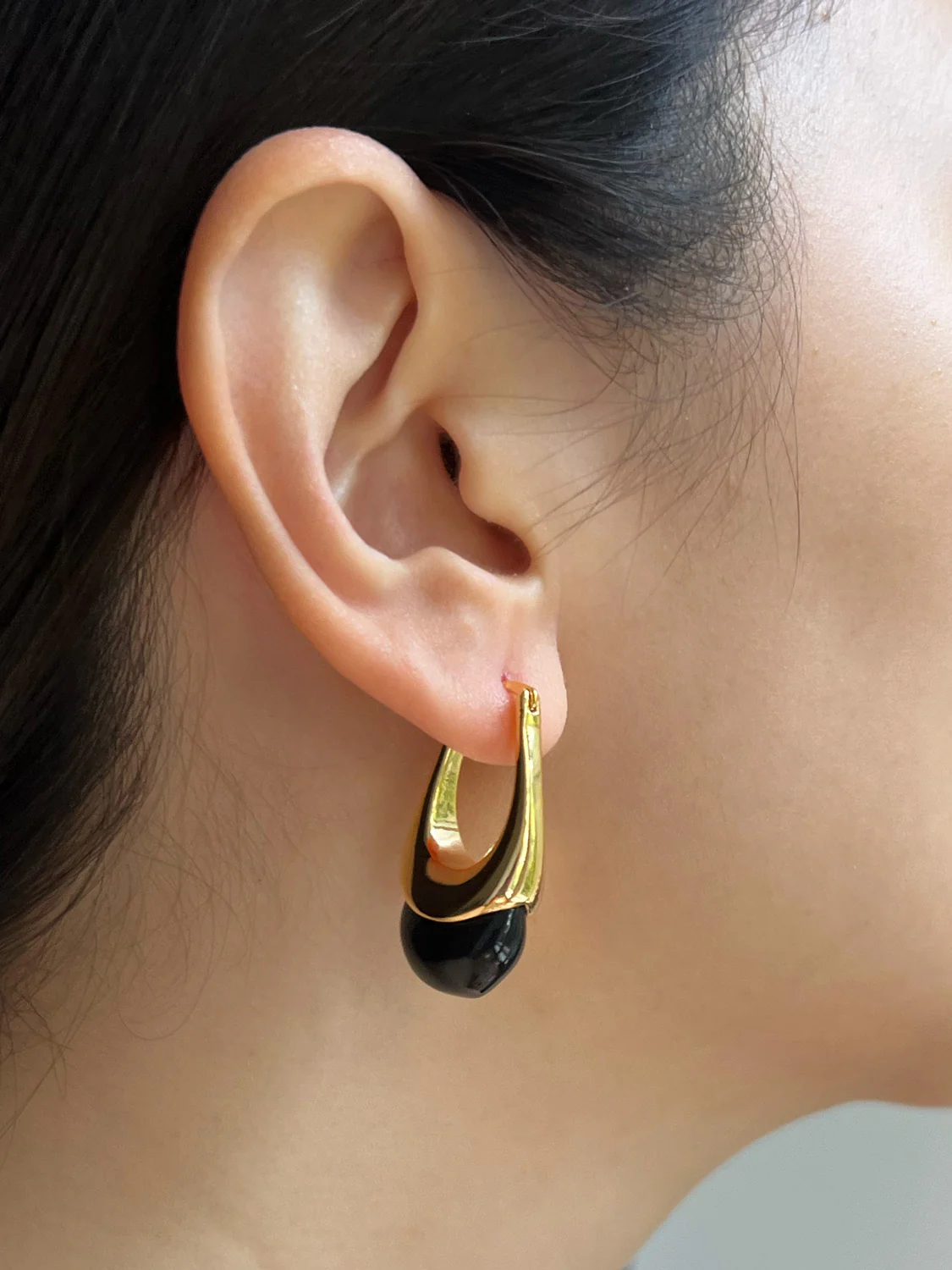 Lucid Dreams Hoops - Gold/Black - Image 3