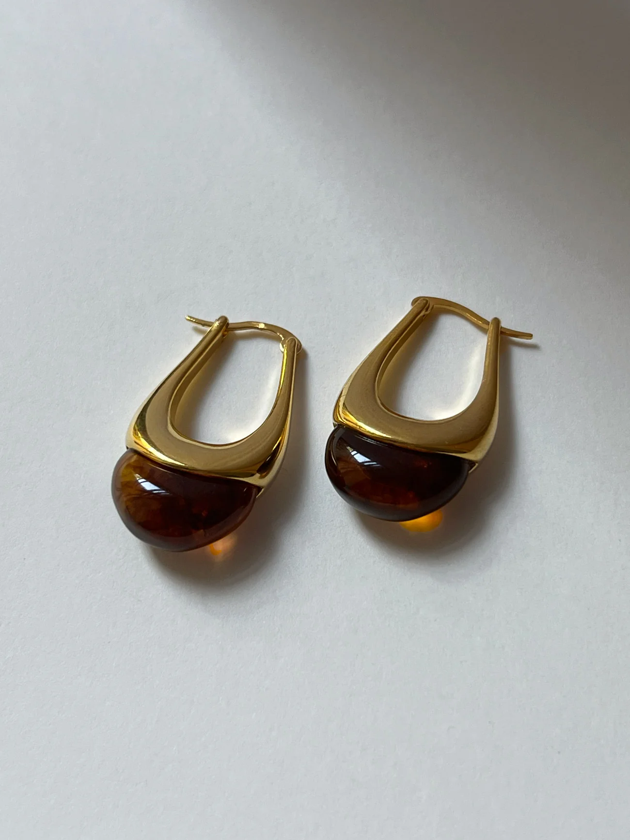 Lucid Dreams Hoops - Gold/Brown - Image 4