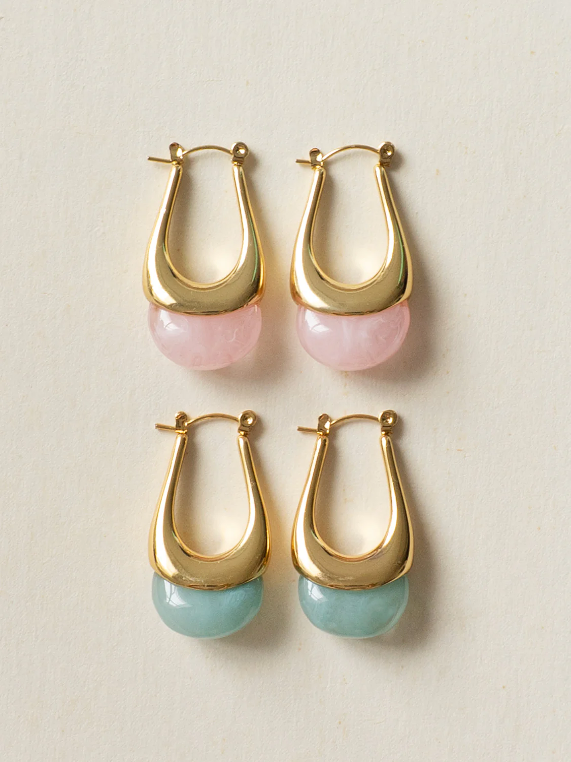 Lucid Dreams Hoops - Blue Resin - Image 2