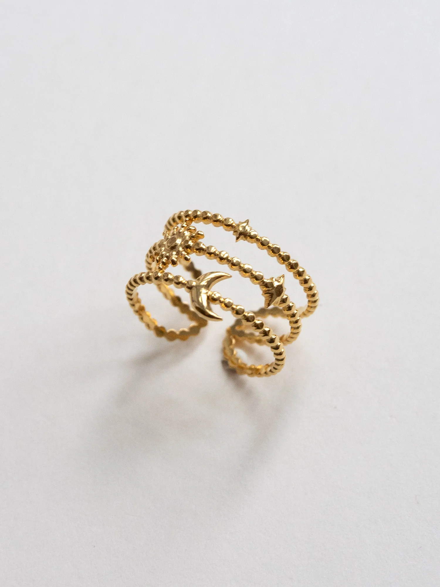 Moon And Stars Twist Ring - Image 3