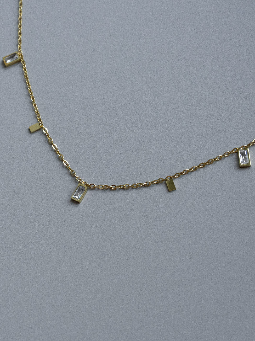 Multi-Gemstone Necklace - Rectangular - Image 3