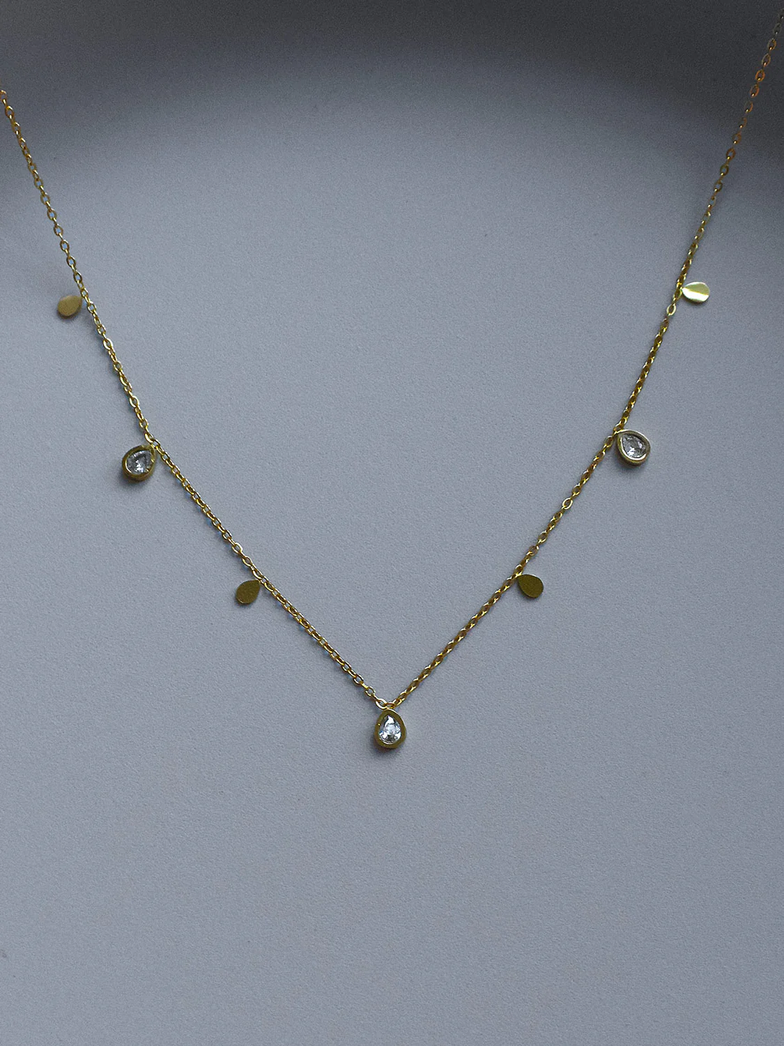 Multi-Gemstone Necklace - Teardrop - Image 2
