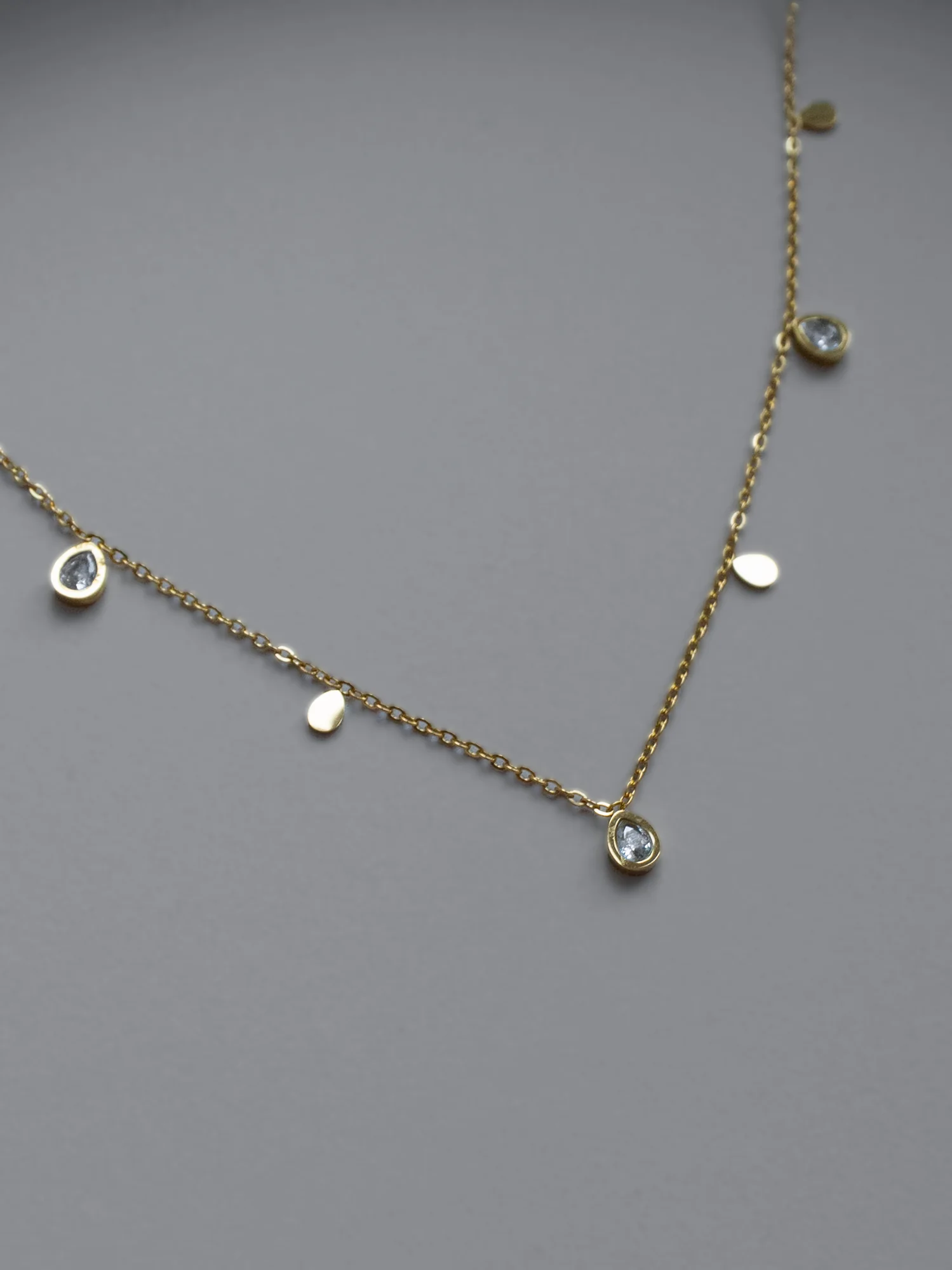 Multi-Gemstone Necklace - Teardrop - Image 3