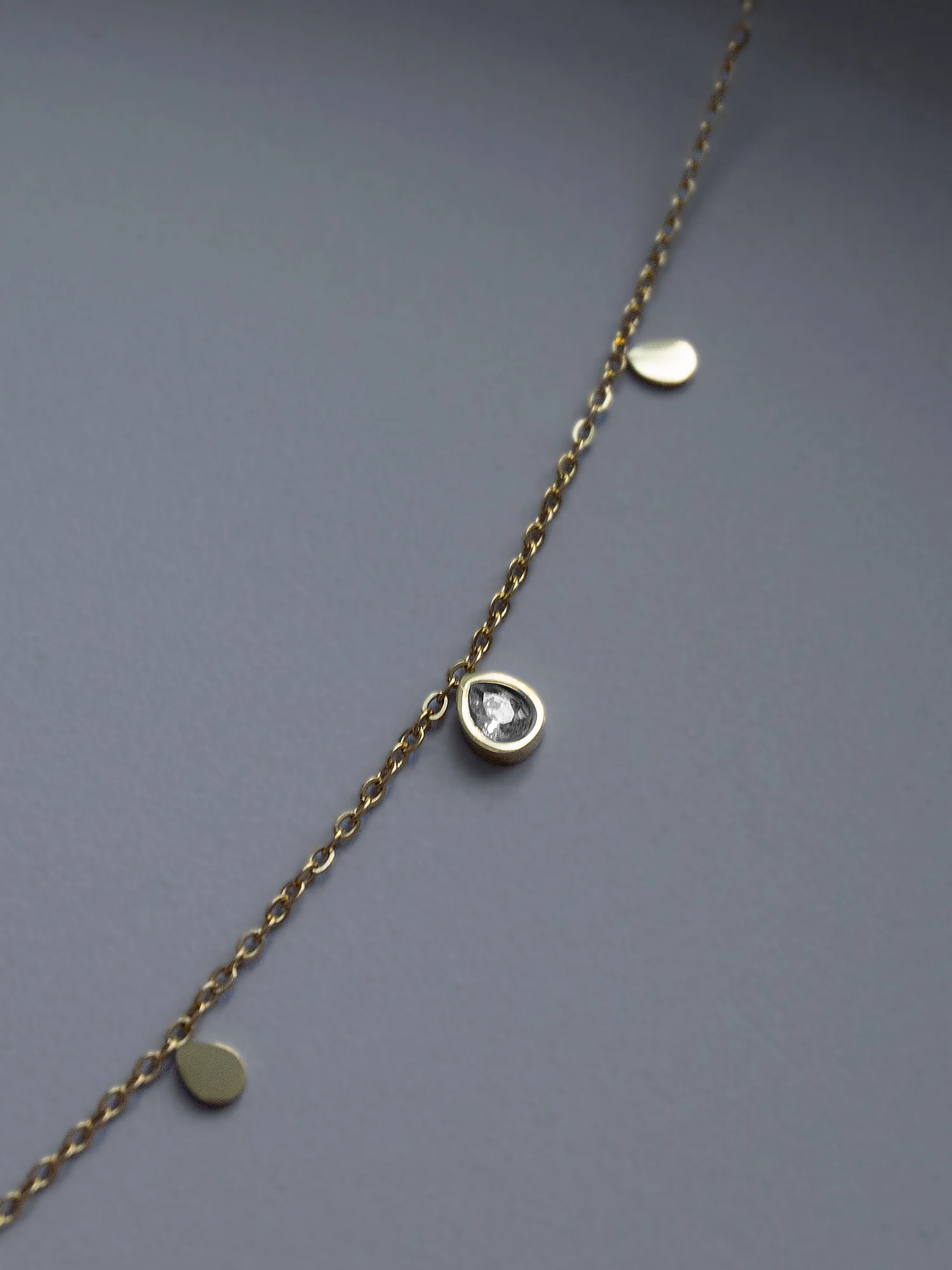 Multi-Gemstone Necklace - Teardrop - Image 4