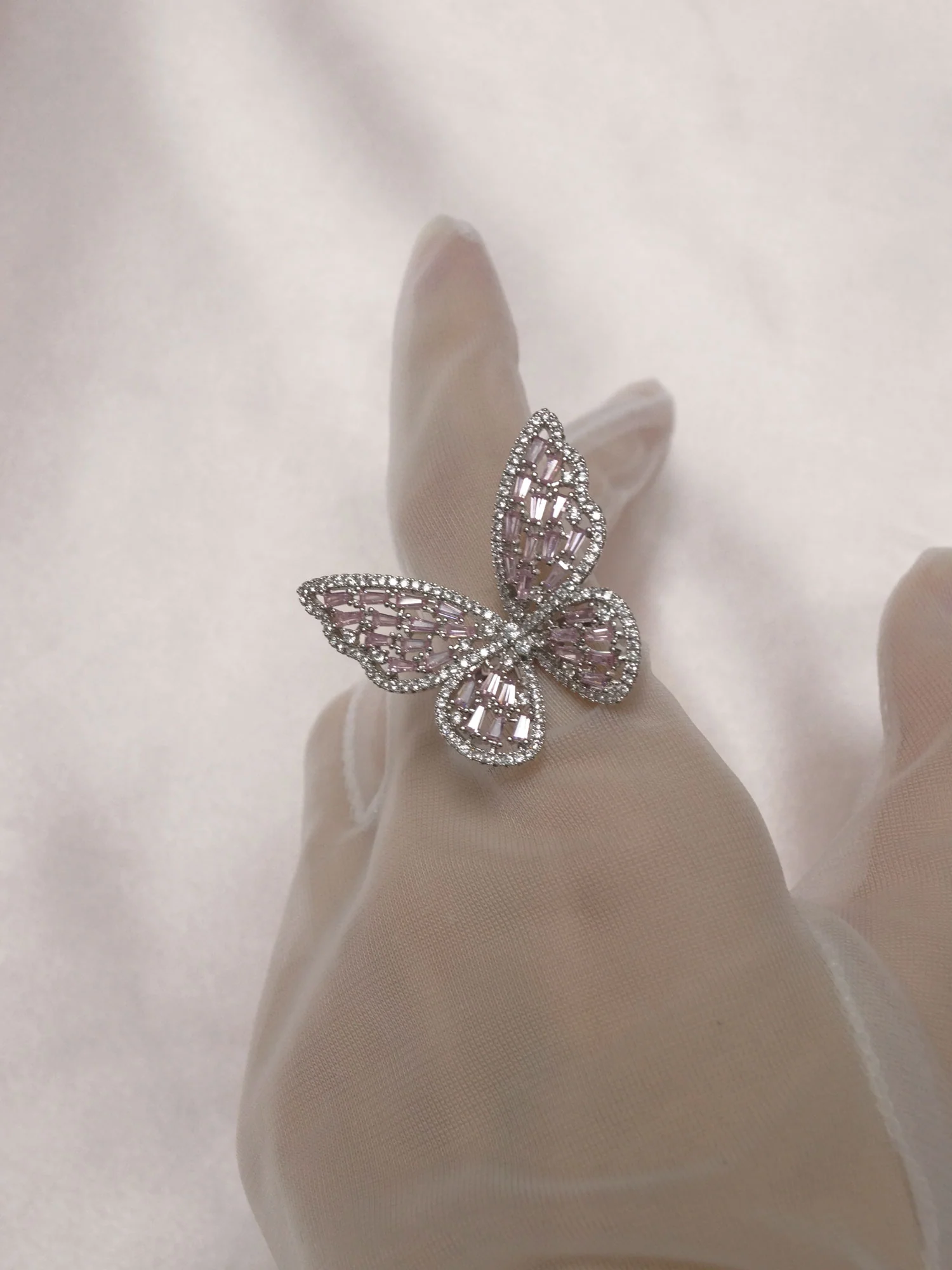 OAHU Ring - Silver/Pink - Image 3