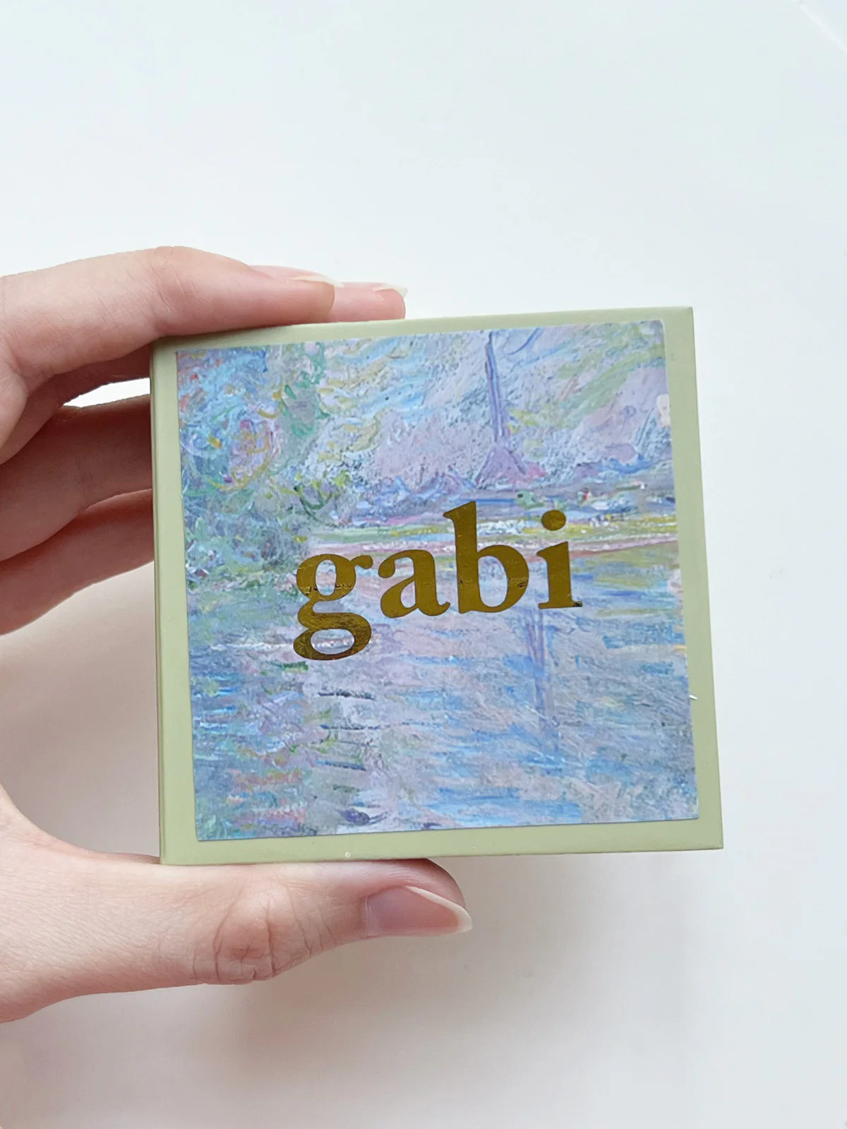 Gift Box Set of Paper Sleeve + Plastic Case - Matcha Green - Image 4