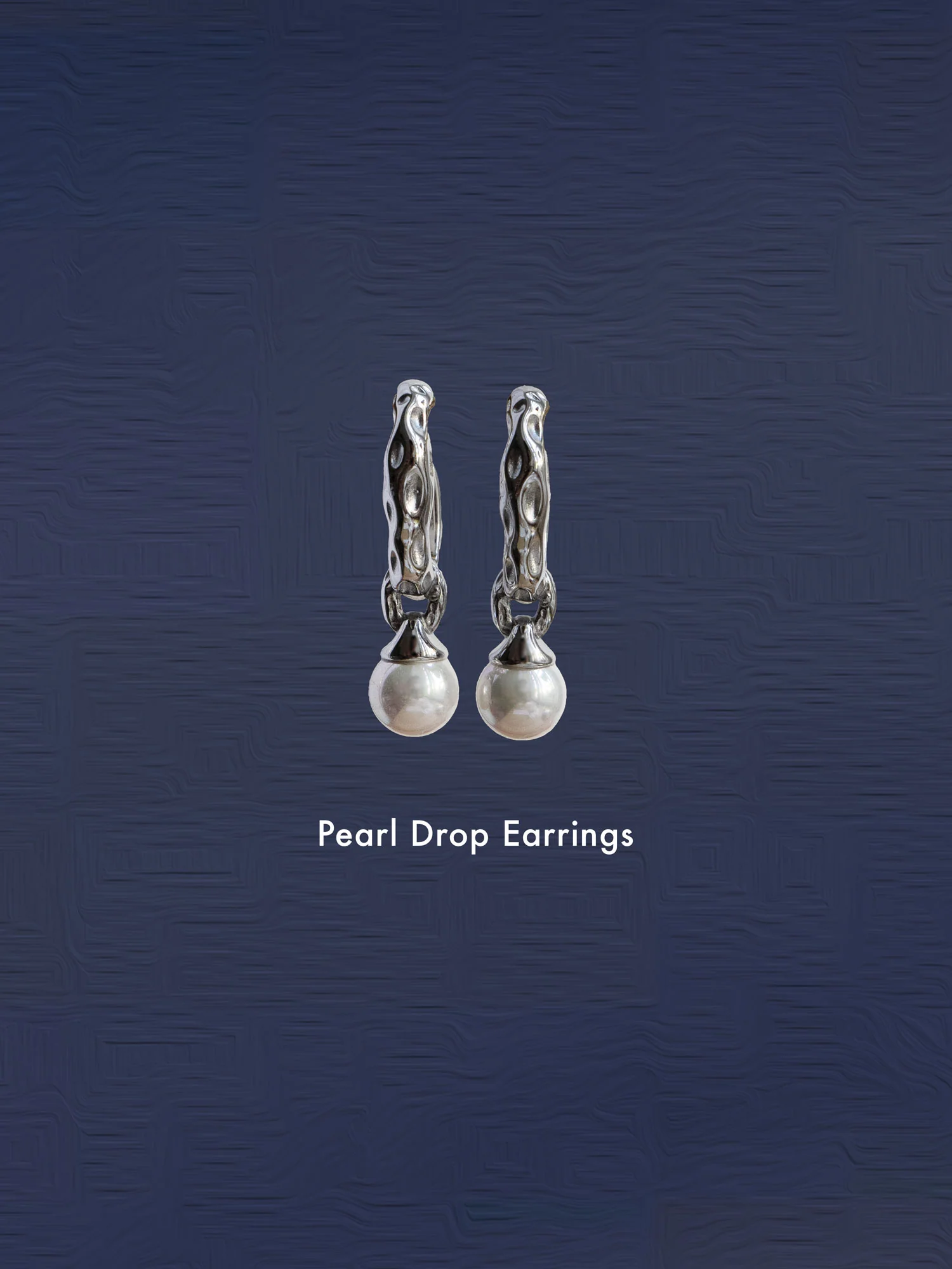 Pearl Drop Earrings - Gold - Image 4
