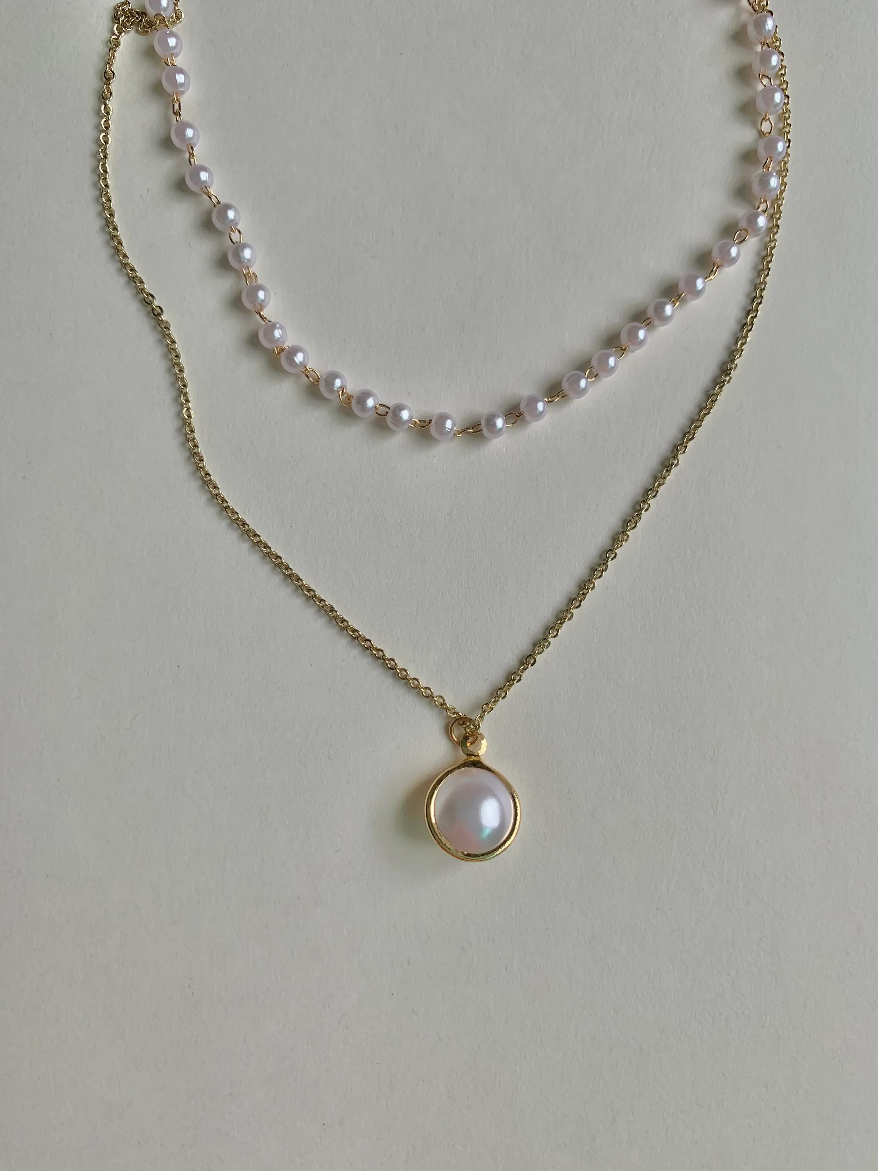 Pearl Layered Necklace - Image 3