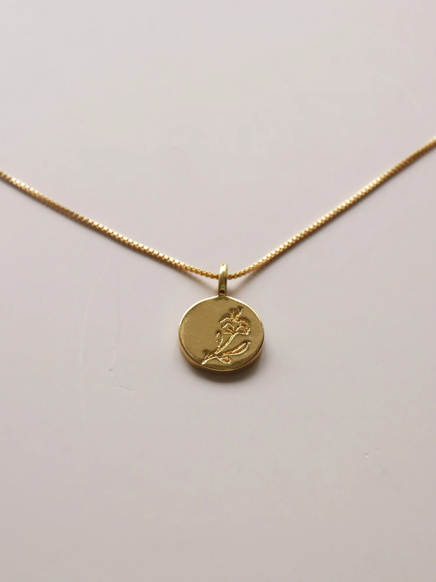 Peony Pendant Necklace *18K Gold-plated - Image 3
