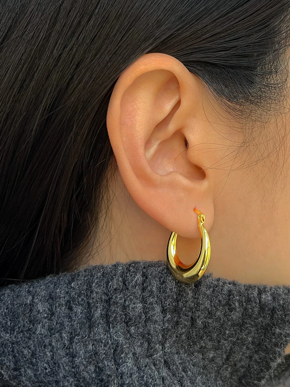 Petite Oval Hoops - Image 3