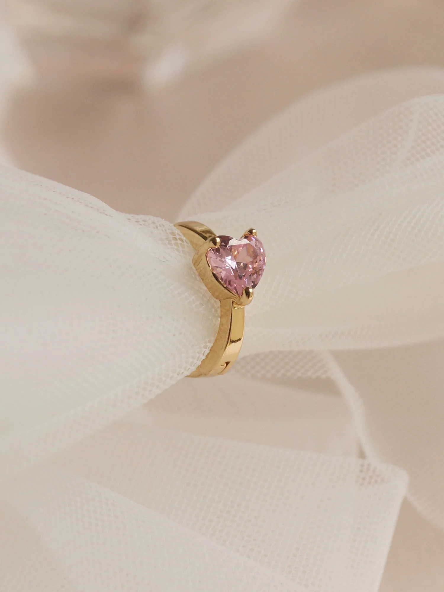 POPPY Huggies - Pink *Gold-plated - Image 5
