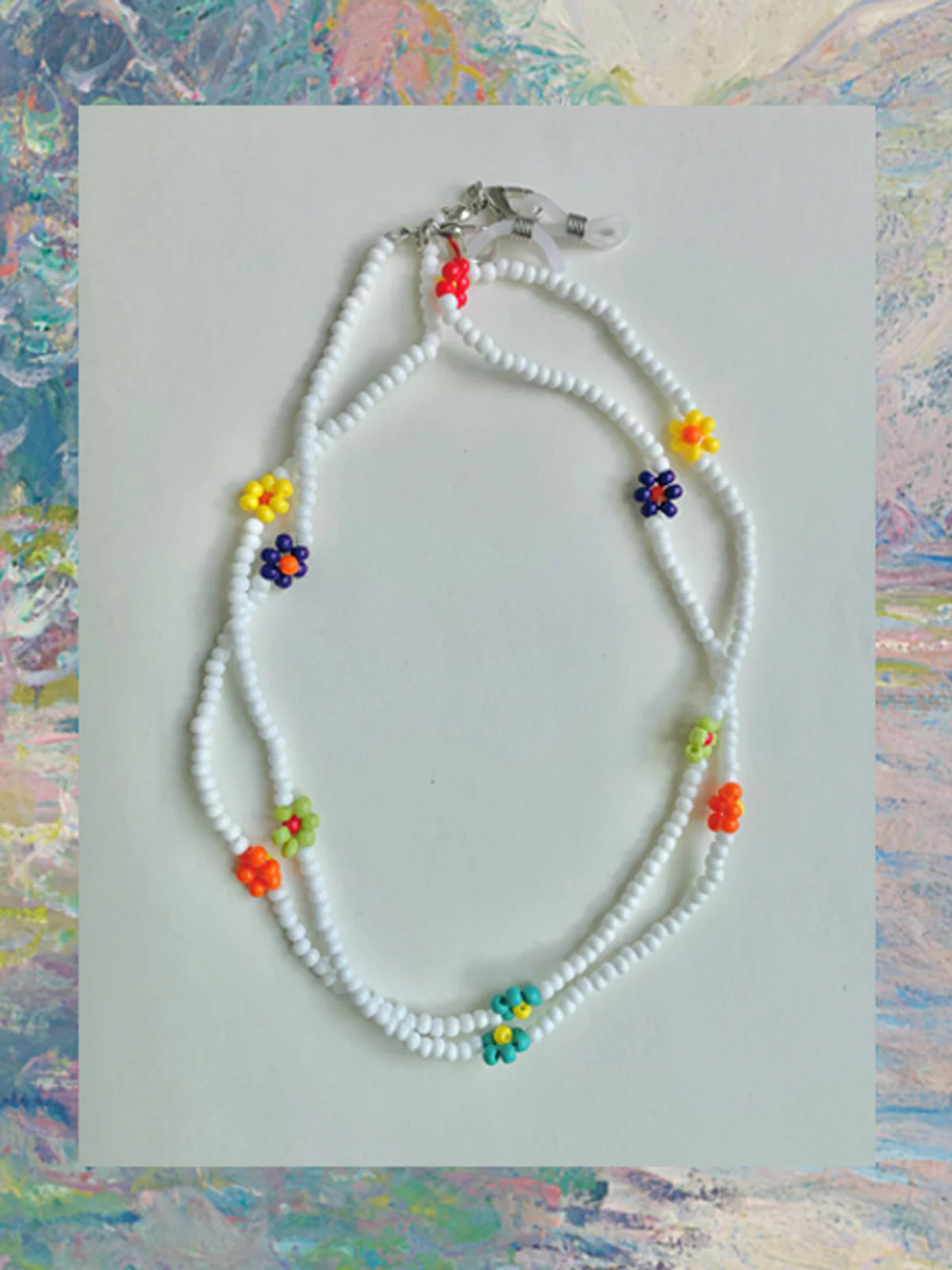 Beaded Mask Chain - Rainbow - Image 3