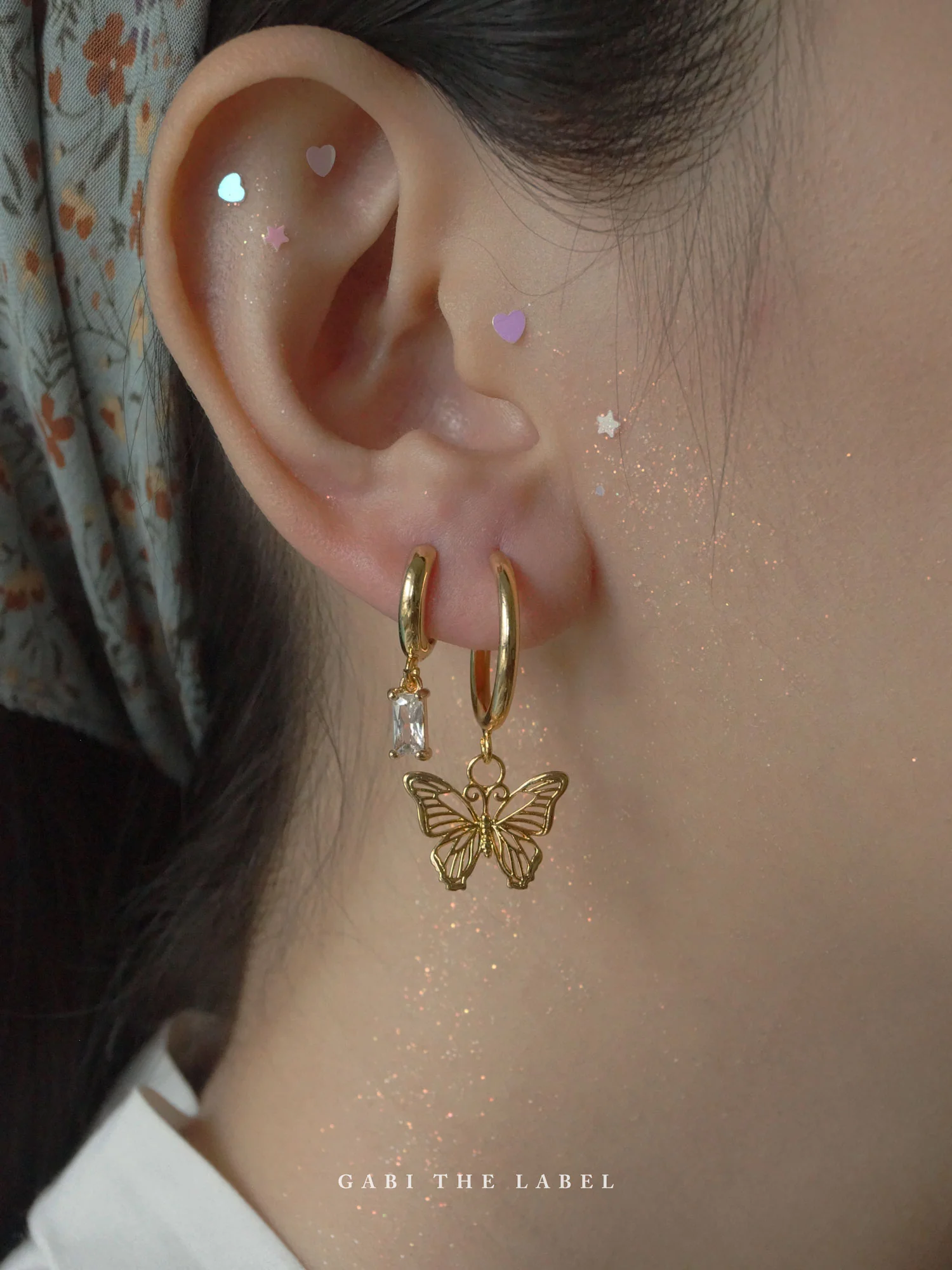 REVERIE Huggies - Clear *18K Gold-plated - Image 6