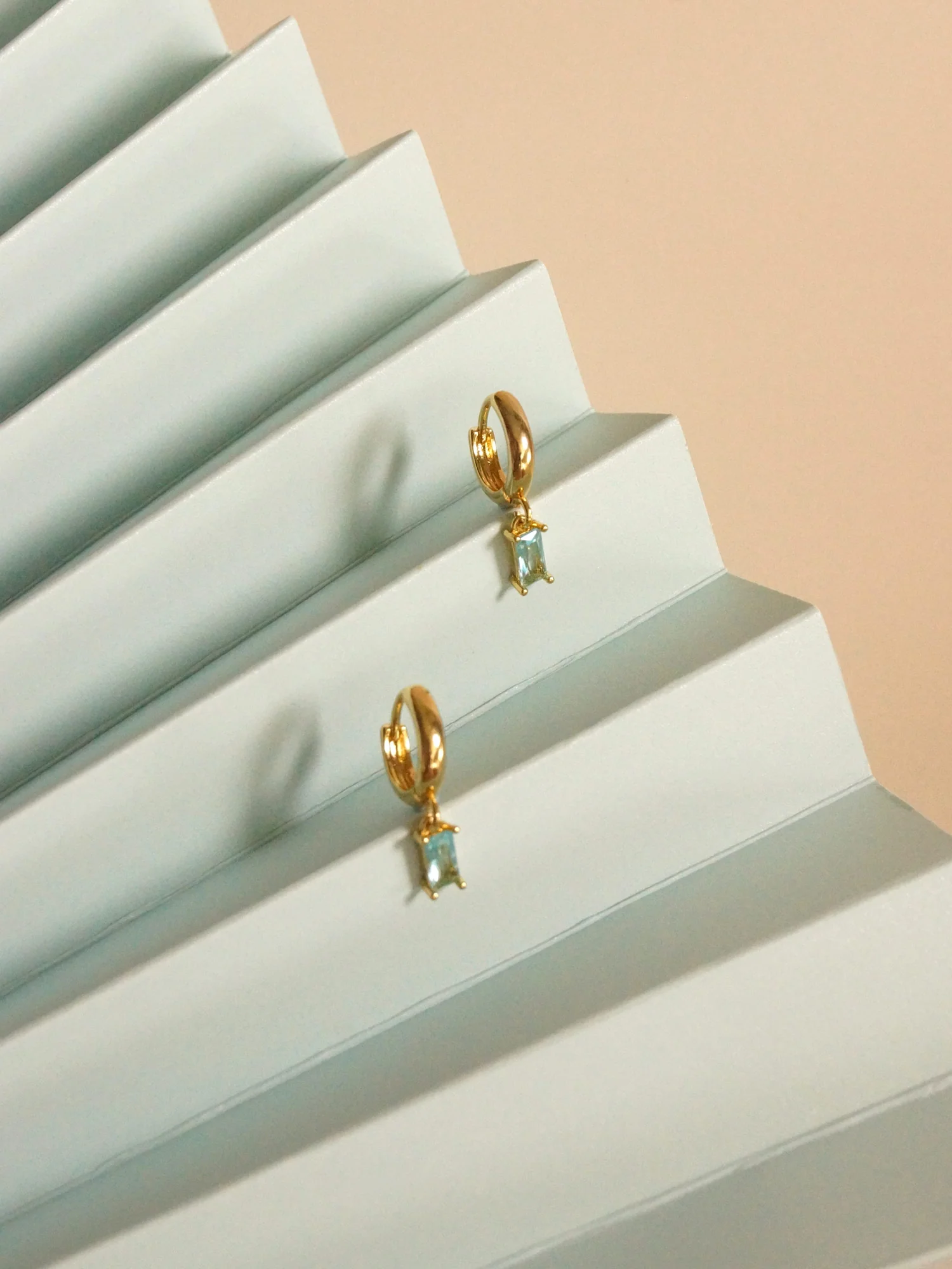 REVERIE Huggies - Aqua *18K Gold-plated - Image 4