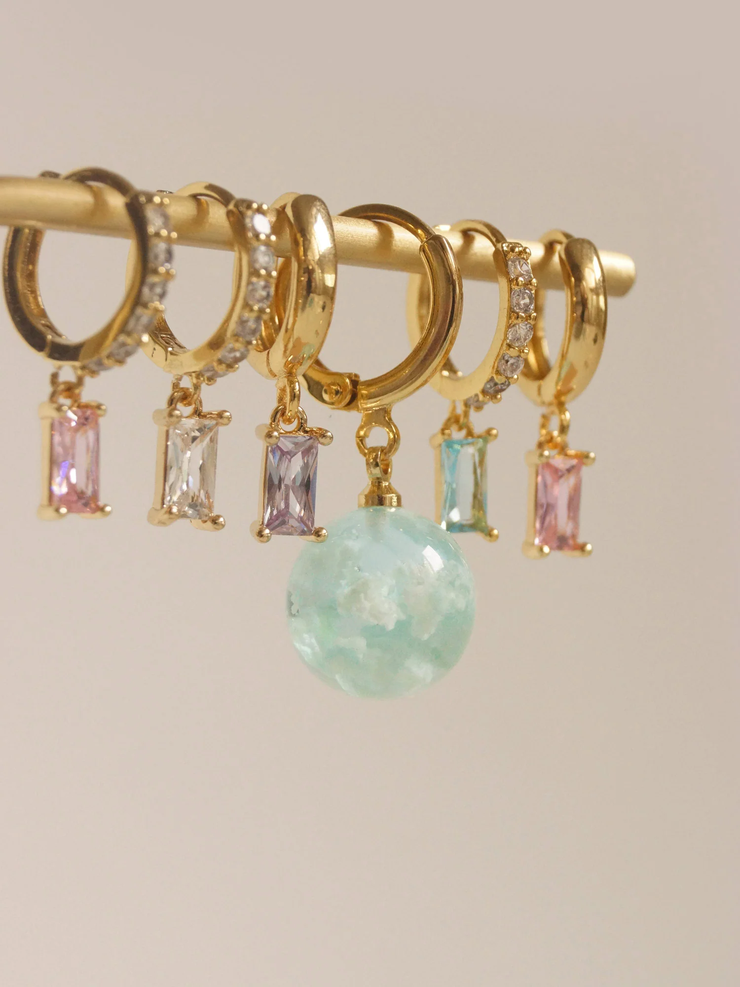 REVERIE Huggies - Aqua *18K Gold-plated - Image 5
