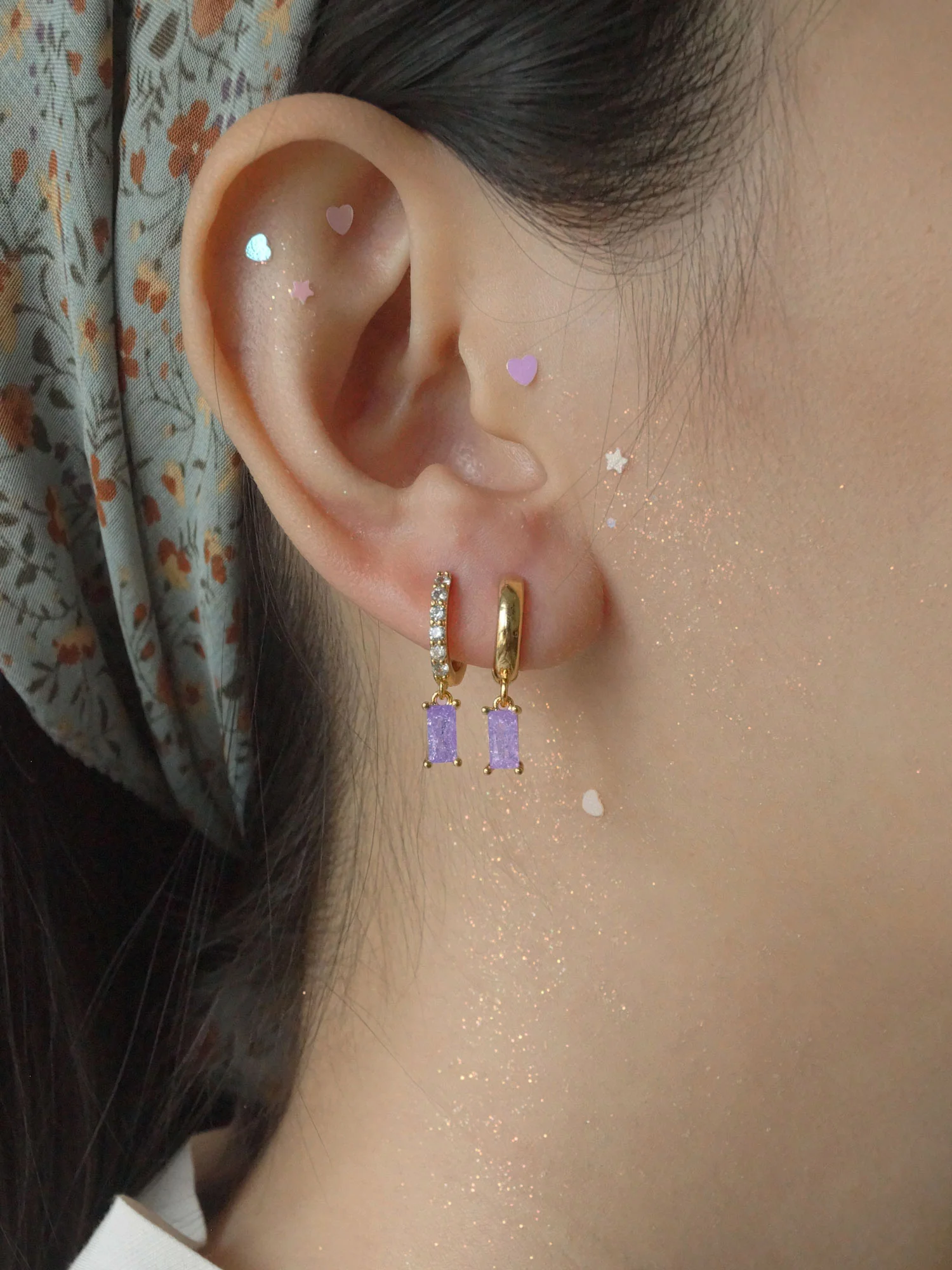 REVERIE Huggies - Purple Crush *18K Gold-plated - Image 3