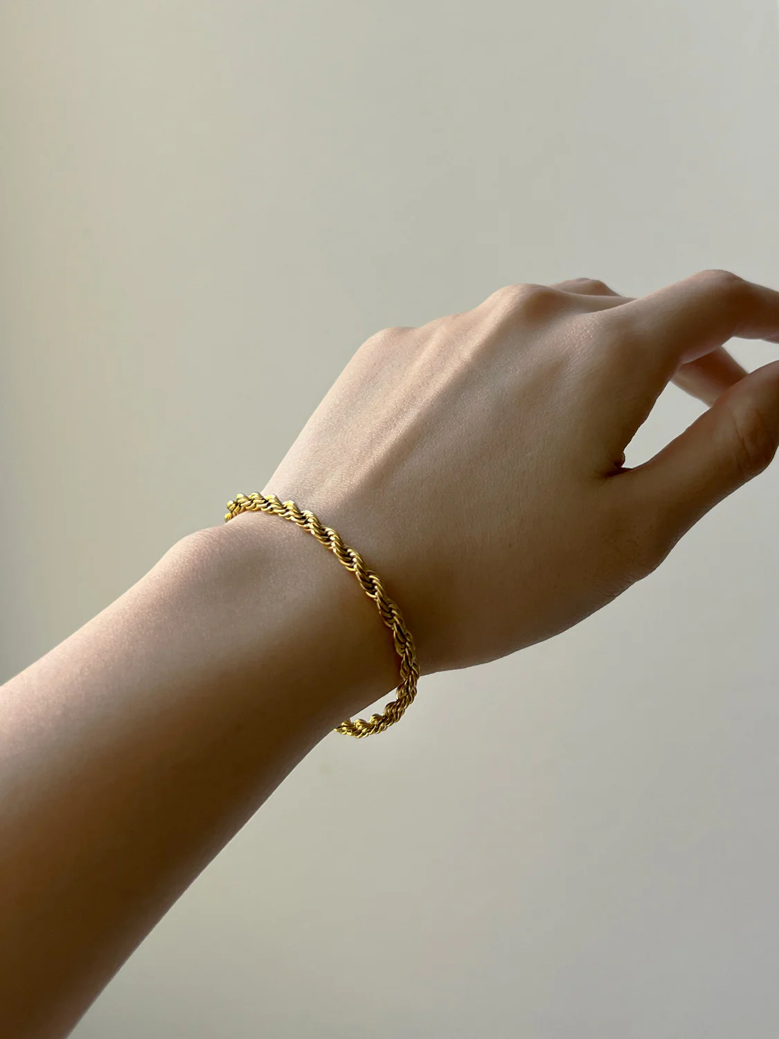 Rope Chain Bracelet - Gold - Image 2