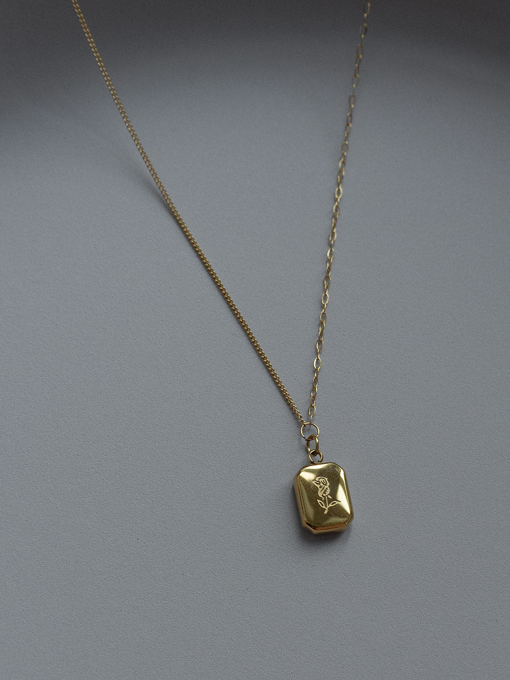 Rose Gold Bar Necklace - Image 3