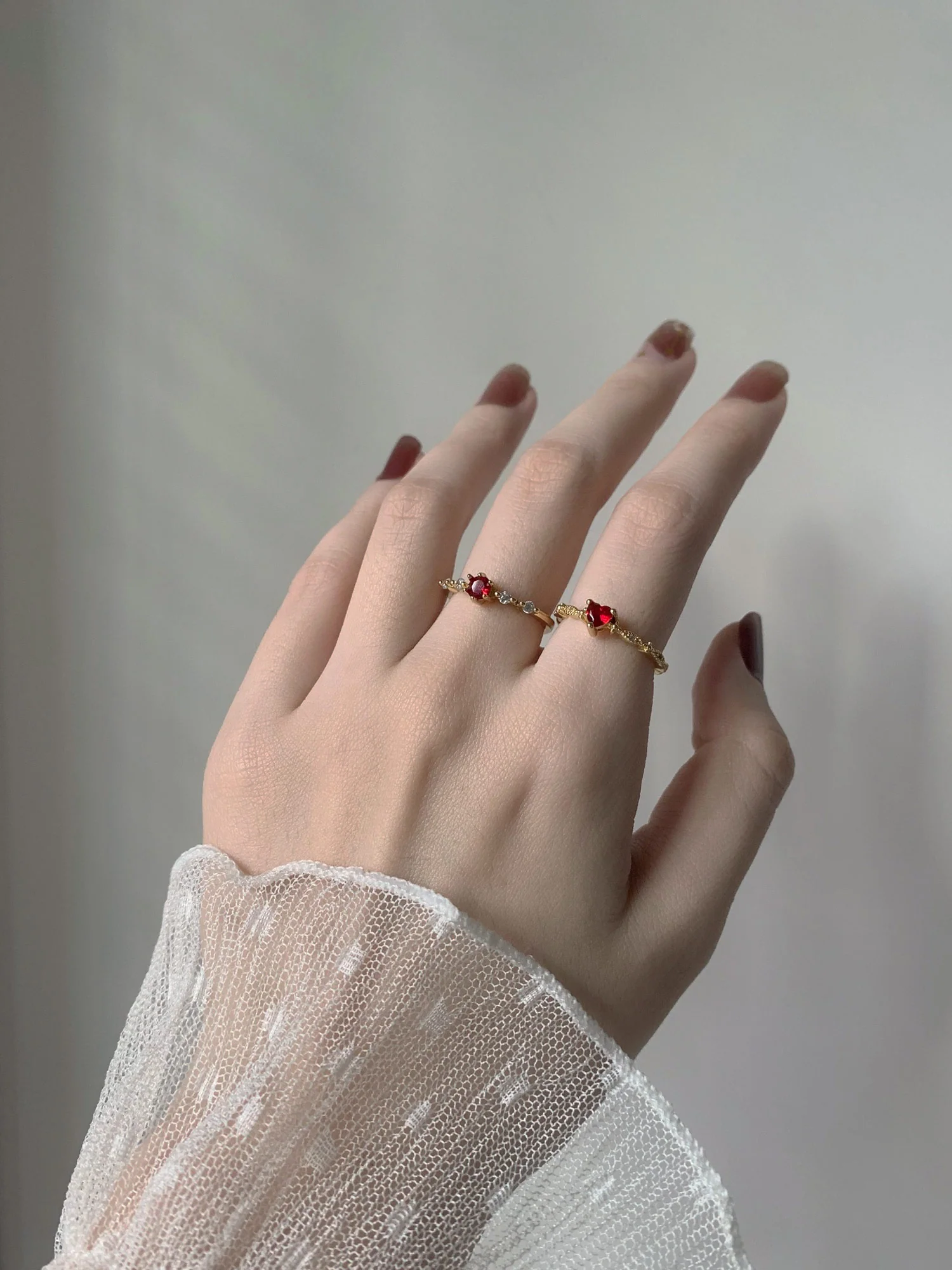 Ruby Heart Gemstone Ring - Image 4