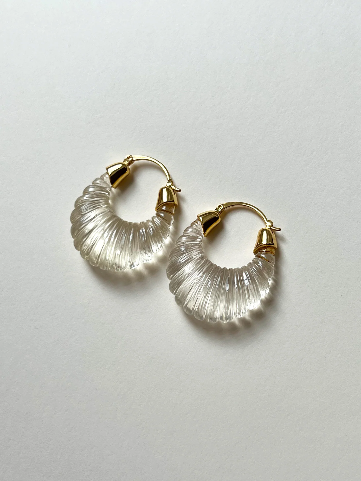 Sculptural Hoops Maxi - Clear - Image 2