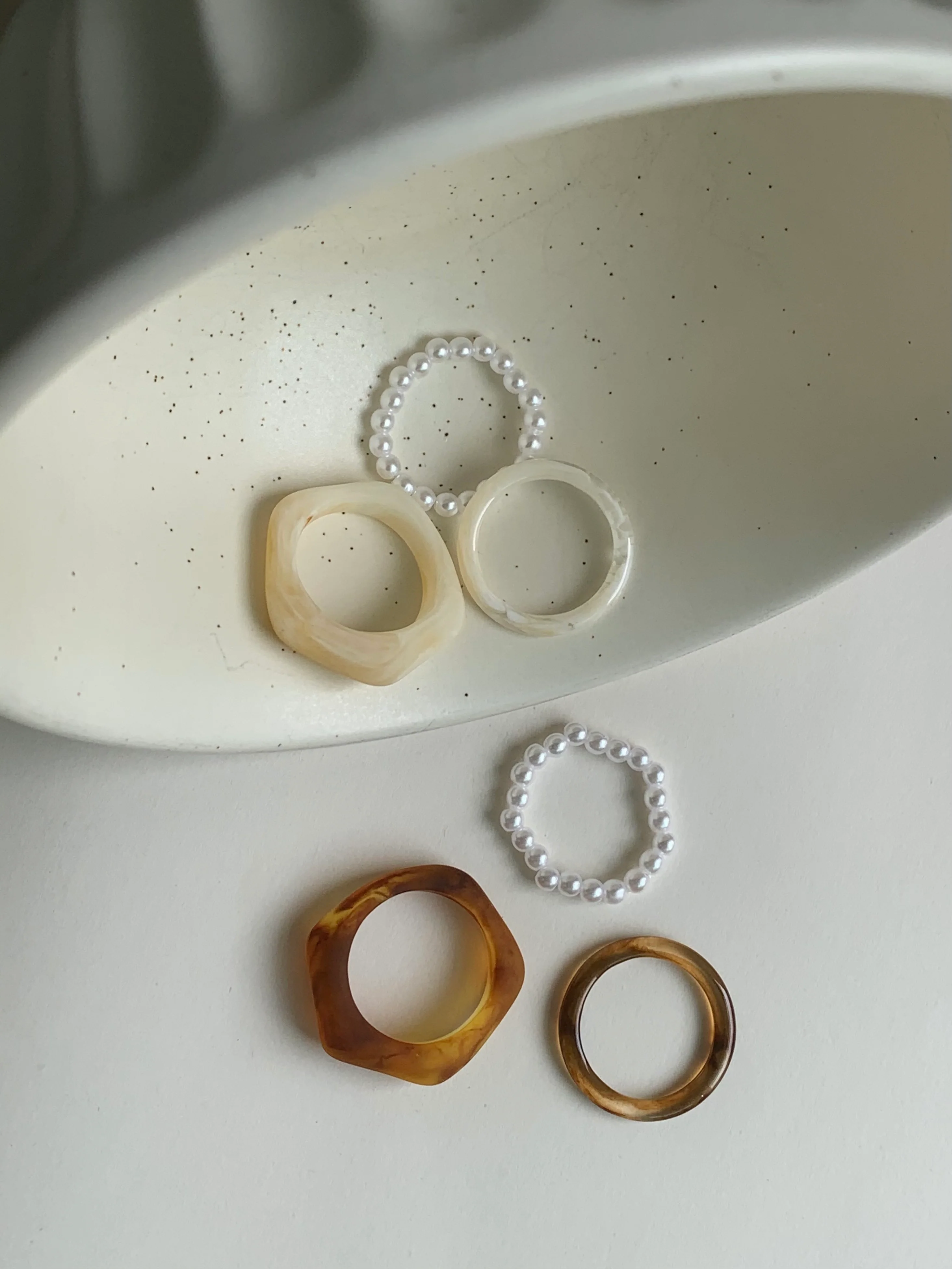 Set of 3 Rings - Brown - Image 6