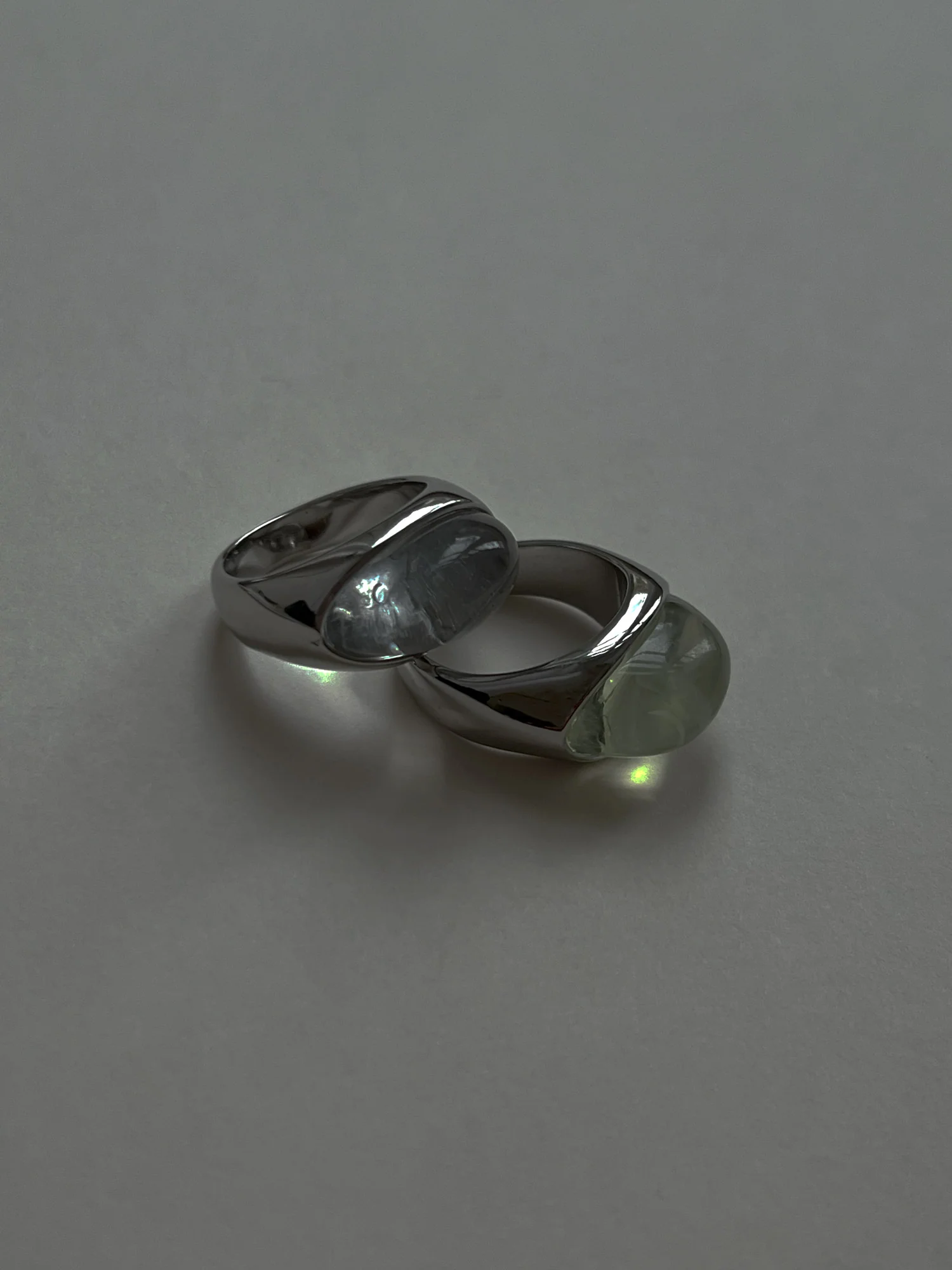 Silver Lucite Ring - Elixir - Image 4