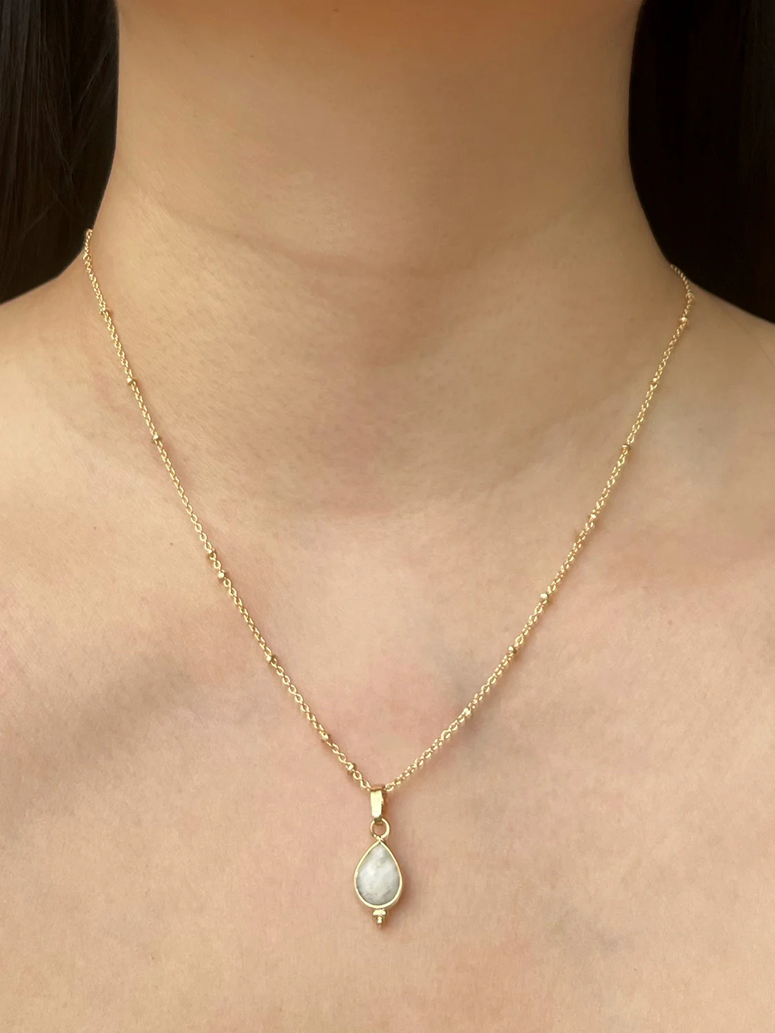 Spiritborn Necklace - White Jade - Image 2