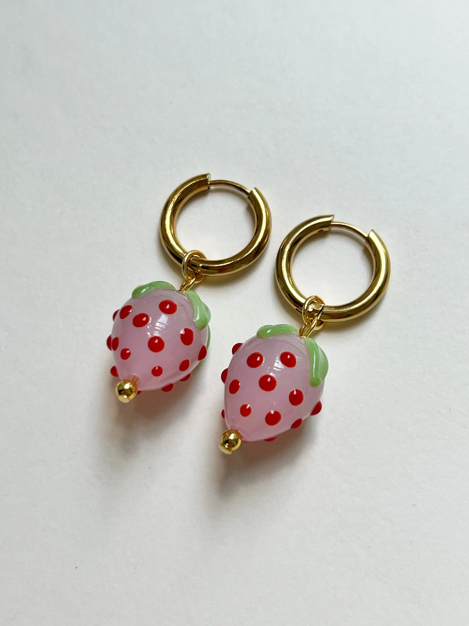 Strawberry Hoops - Pink - Image 4
