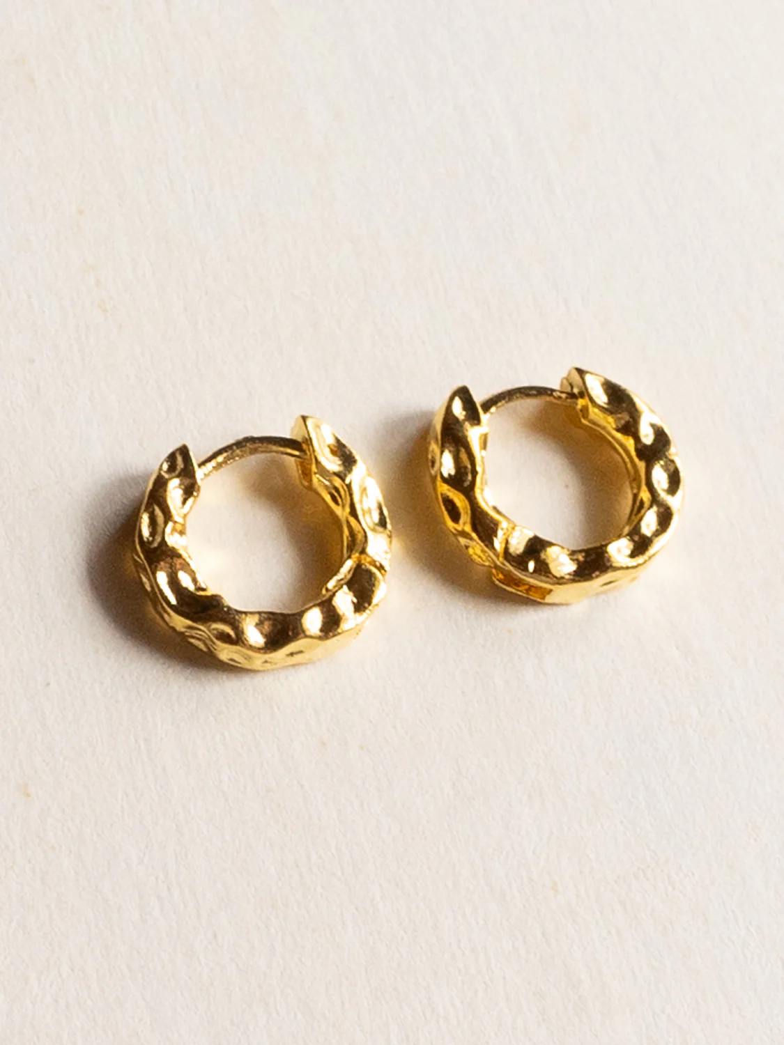 Textured Hoops - Gold - Image 2