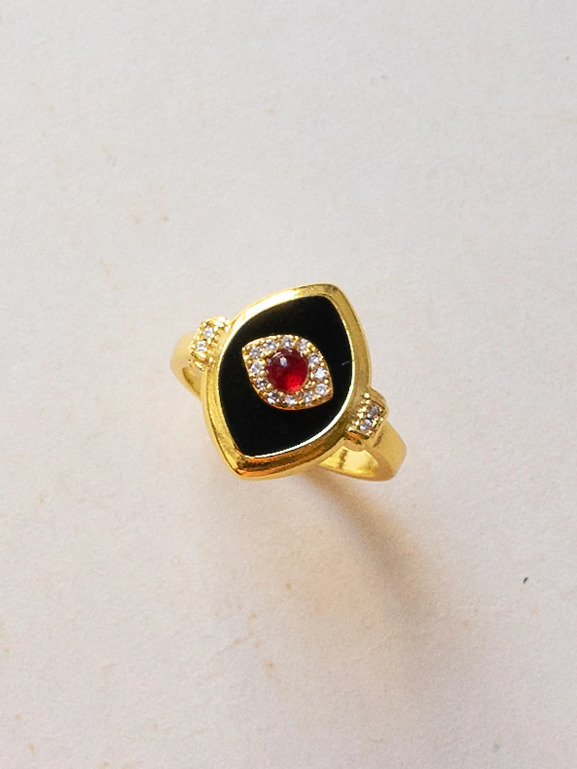 The Grand Evil Eye Ring - Gold - Image 2