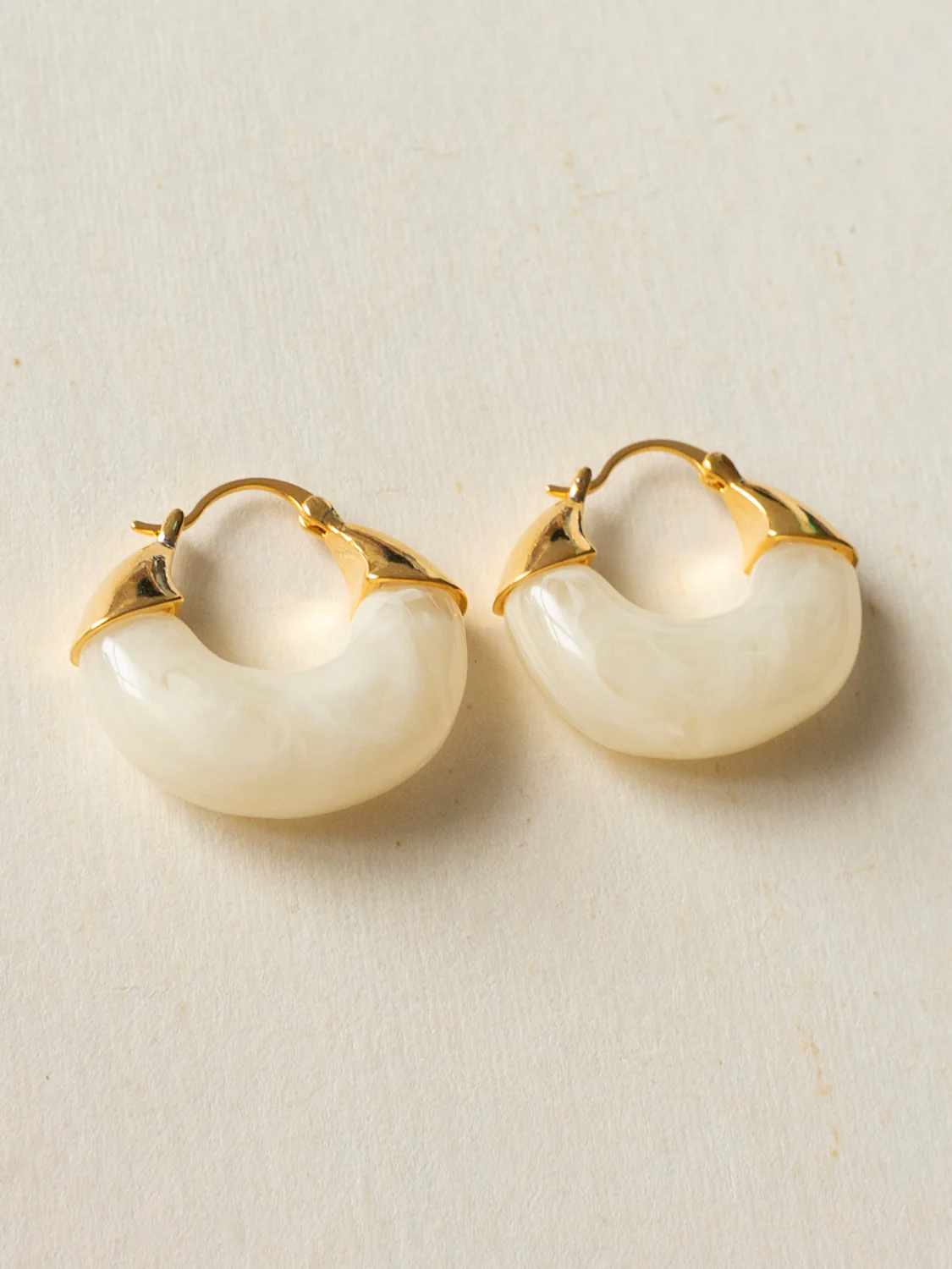 Treasure Boat Hoops - White - Image 3