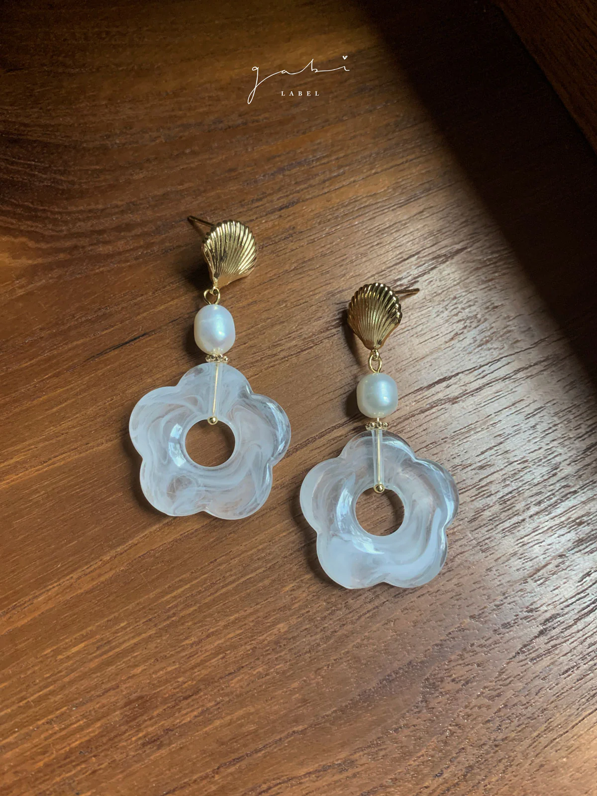 Vintage Camellia Earrings - Image 3