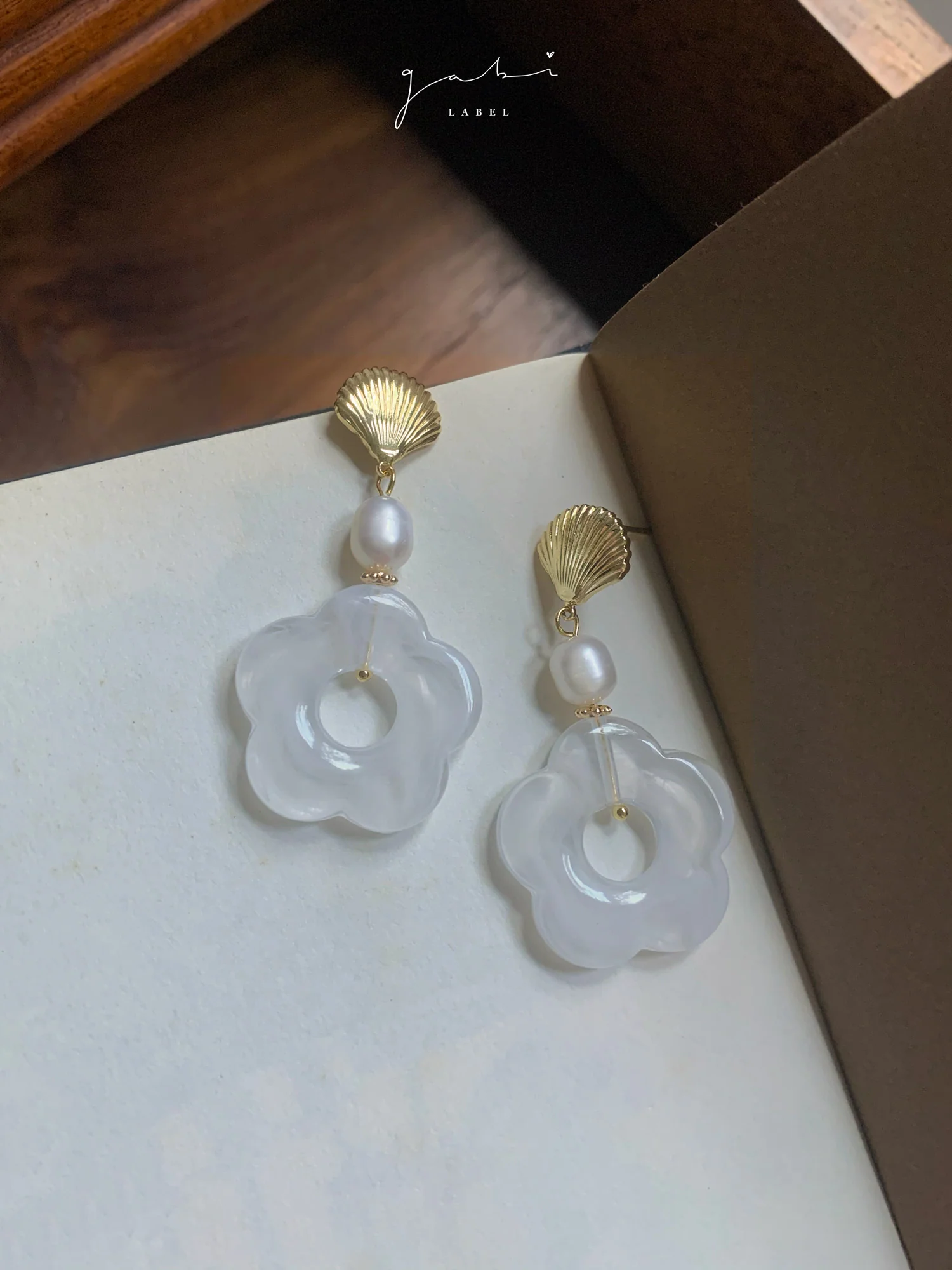 Vintage Camellia Earrings - Image 4